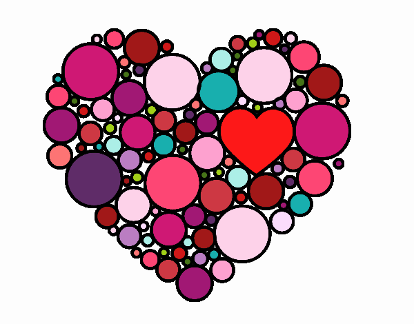 Coloring page Heart with circulate painted byrandol9572