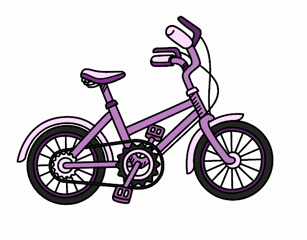 Coloring page Bicycle for children painted byrandol9572