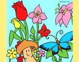 Coloring page Fauna and Flora painted byAnia