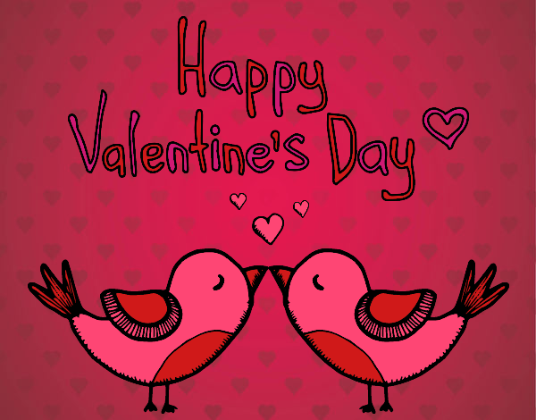 Coloring page The Valentines Day painted bysamg