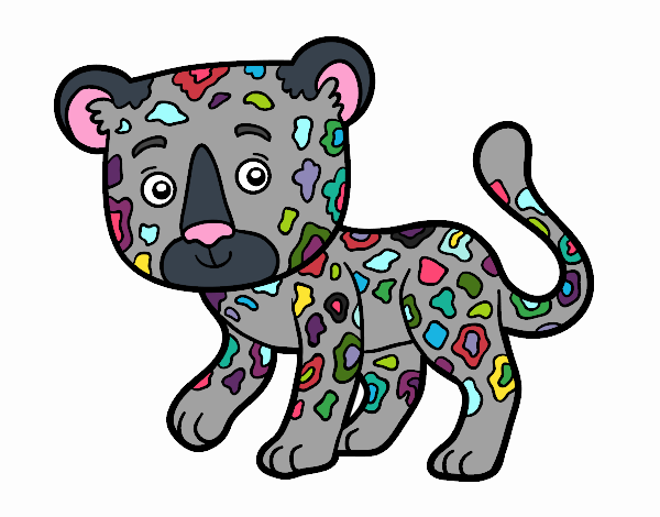Coloring page Young Cheetah painted byrandol9572