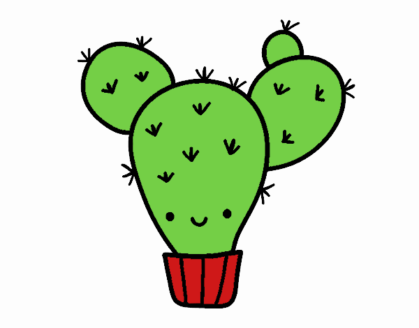 Coloring page Cactus pear painted byhasti