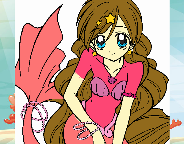 Coloring page Mermaid 3 painted byBelzabell 