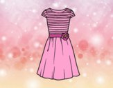 Coloring page Casual dress painted byAnia