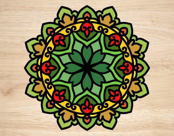 Coloring page Celtic mandala painted byPatrick