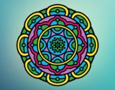 Coloring page Mandala for mental relaxation painted byPatrick