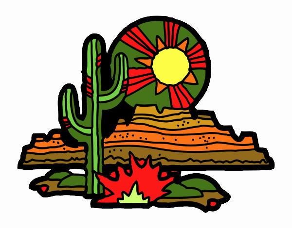 Coloring page Colorado Desert painted byKhaos006