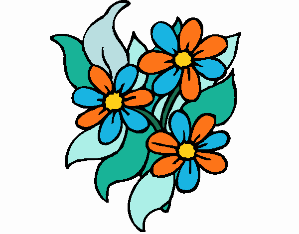 Coloring page Little flowers painted byKhaos006