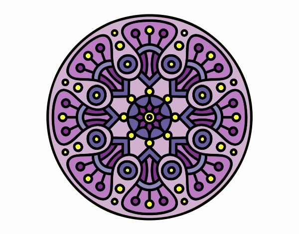 Coloring page Mandala crop circle painted bymicheleof4