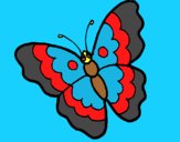 Coloring page Butterfly 13 painted byAnia