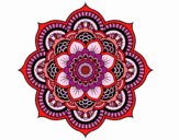Coloring page Mandala oriental flower painted byphilcool