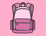 Coloring page A school backpack painted bynagina