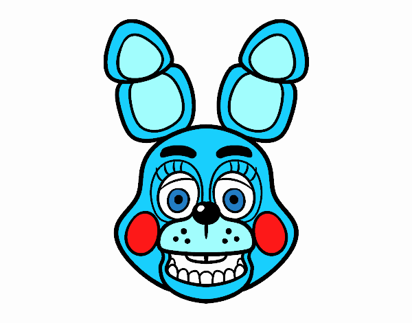 Colored page Bonnie Toy Face from Five Nights at Freddy's ...