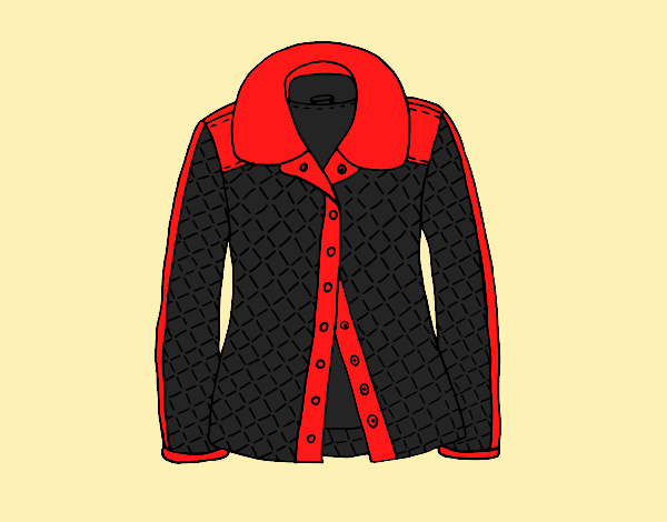 Coloring page A jacket painted byAnia