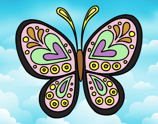 Butterfly mandala