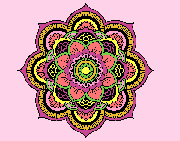 Mandala oriental flower
