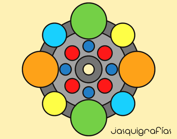Mandala with round