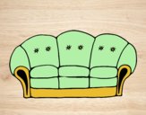 Coloring page Couch painted bylorna