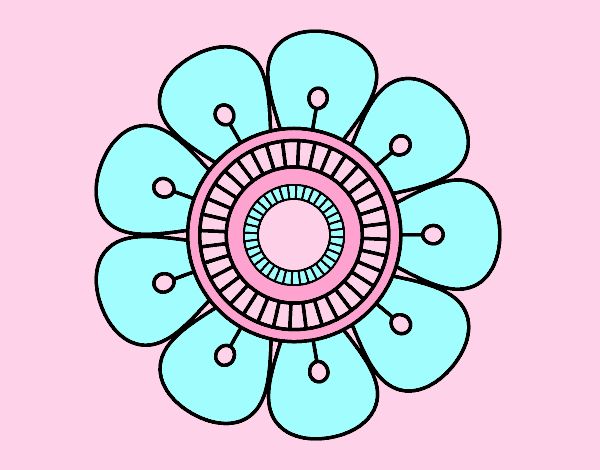 Mandala in flower shape