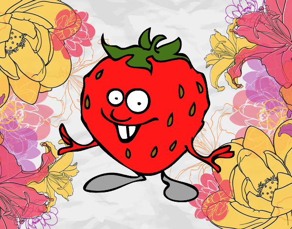 Boy garden strawberry