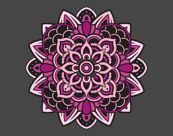 Coloring page Decorative mandala painted byMJ67