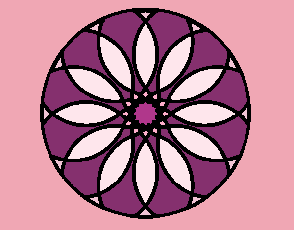 Coloring page Mandala 38 painted byMJ67