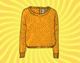 Coloring page Sweater of wool painted bylorna
