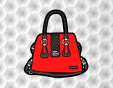 Coloring page Handbag with handles painted bylorna