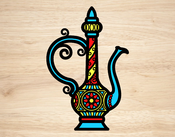 Coloring page Morroco Teapot  painted bylorna