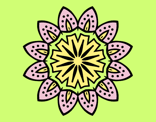 Mandala with petals