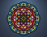 Coloring page Mandala for mental relaxation painted byTurtletori