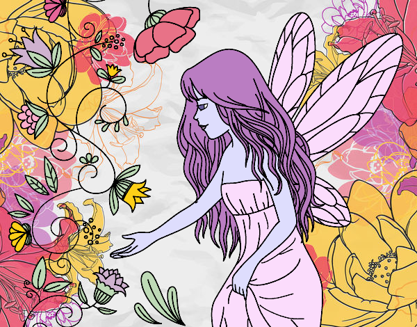 Coloring page Sylph painted bybbbb
