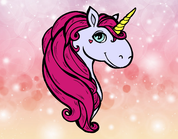 Coloring page A unicorn painted bybbbb