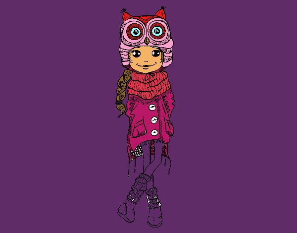 Winter fashion girl