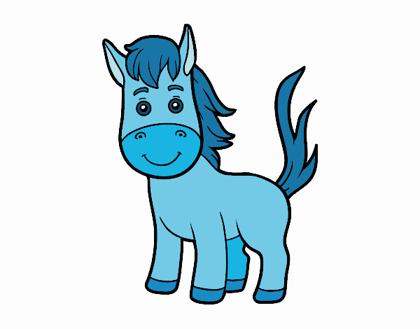 Coloring page A foal painted byfawnamama1
