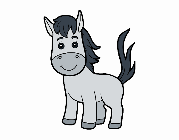 Coloring page A foal painted byfawnamama1