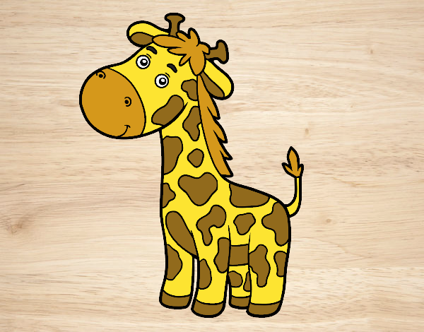 Coloring page A giraffe painted byBella0