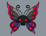 Coloring page Emo butterfly painted bytapulunala