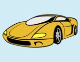 Coloring page Sport Car painted bylorna
