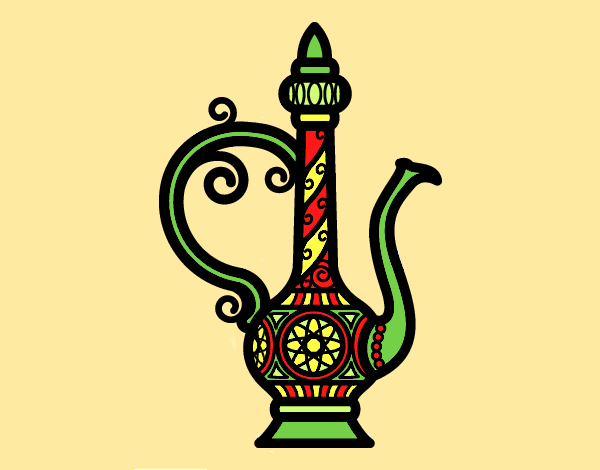 Coloring page Morroco Teapot  painted bylorna