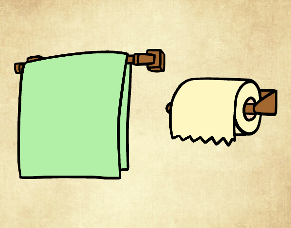 Towel and toilet paper