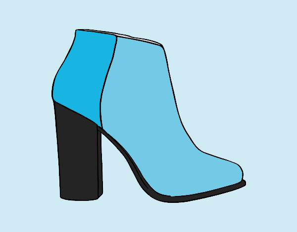 Coloring page Bootie Heel painted bylorna