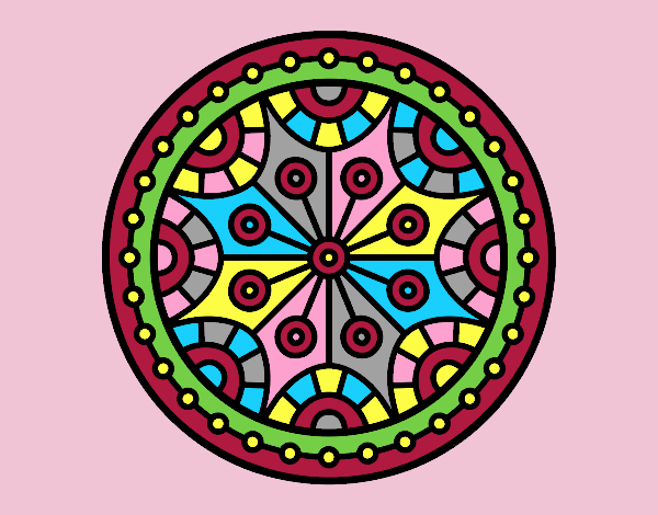 Coloring page Mandala mental balance painted byANIA2