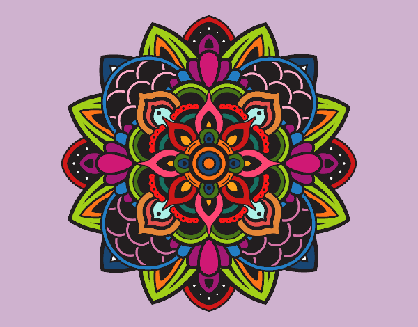 Coloring page Decorative mandala painted byPiaaa
