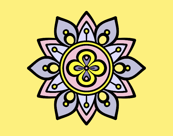 Mandala lotus flower