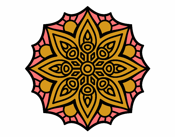 Mandala simple symmetry 
