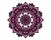 Coloring page Mandala to relax painted bycyn71