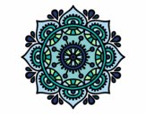 Coloring page Mandala to relax painted bycyn71