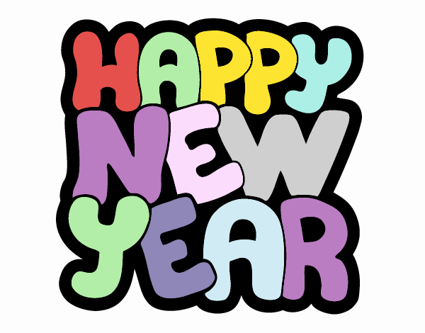 Coloring page Happy new year painted byDaisy66