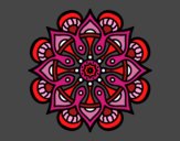 Coloring page Mandala arab world painted bygeminitwin